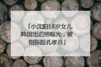 小沈阳18岁女儿韩国出道照曝光，被指撞脸孔孝真