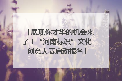 展现你才华的机会来了！“河南标识”文化创意大赛启动报名