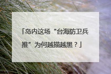 岛内这场“台海防卫兵推”为何越描越黑？