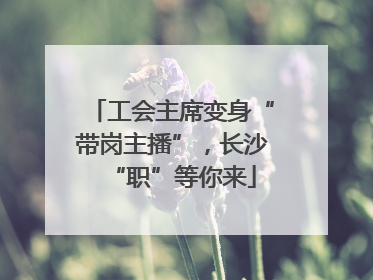 工会主席变身“带岗主播”，长沙“职”等你来