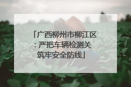 广西柳州市柳江区：严把车辆检测关 筑牢安全防线