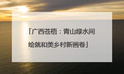 广西苍梧：青山绿水间绘就和美乡村新画卷