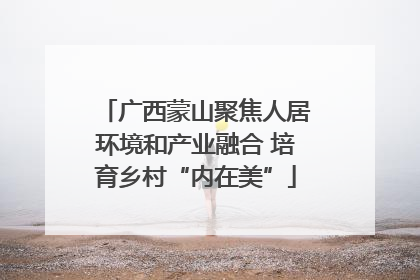 广西蒙山聚焦人居环境和产业融合 培育乡村“内在美”