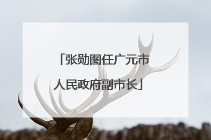 张勋图任广元市人民政府副市长