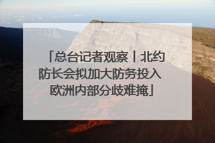 总台记者观察丨北约防长会拟加大防务投入 欧洲内部分歧难掩