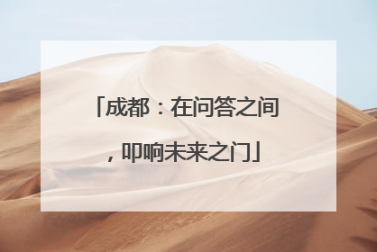 成都：在问答之间，叩响未来之门