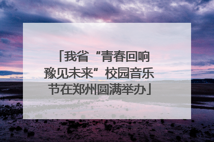 我省“青春回响 豫见未来”校园音乐节在郑州圆满举办