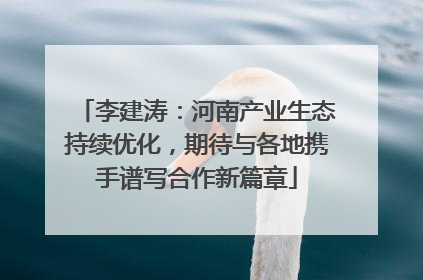 李建涛：河南产业生态持续优化，期待与各地携手谱写合作新篇章