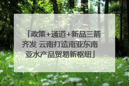 政策+通道+新品三箭齐发 云南打造南亚东南亚水产品贸易新枢纽
