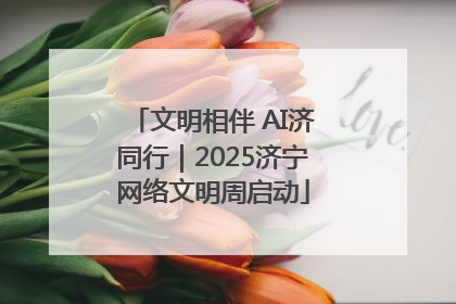 文明相伴 AI济同行｜2025济宁网络文明周启动