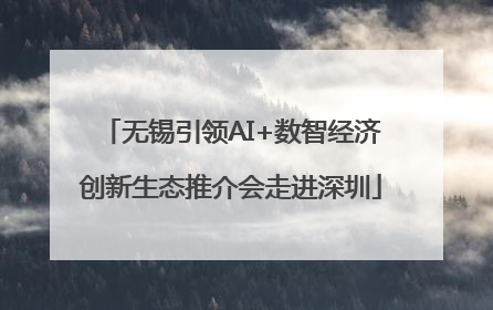 无锡引领AI+数智经济创新生态推介会走进深圳