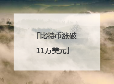 比特币涨破11万美元