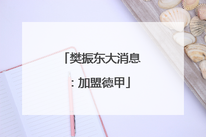 樊振东大消息：加盟德甲