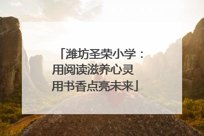 潍坊圣荣小学：用阅读滋养心灵 用书香点亮未来