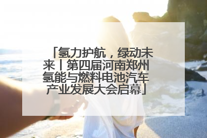 氢力护航，绿动未来丨第四届河南郑州氢能与燃料电池汽车产业发展大会启幕