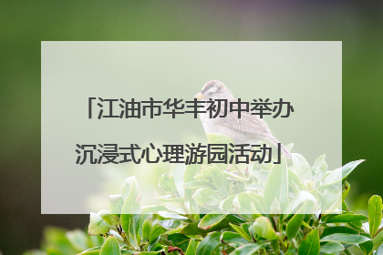 江油市华丰初中举办沉浸式心理游园活动