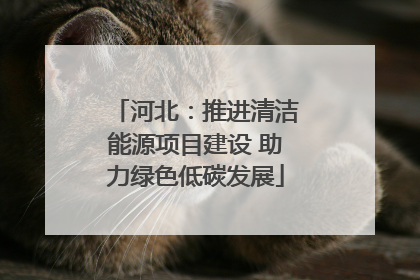 河北：推进清洁能源项目建设 助力绿色低碳发展