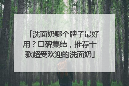 洗面奶哪个牌子最好用？口碑集结，推荐十款超受欢迎的洗面奶