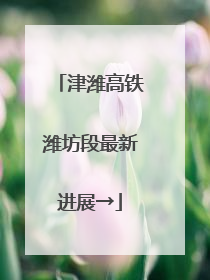 津潍高铁潍坊段最新进展→