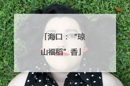 海口：“琼山福稻”香