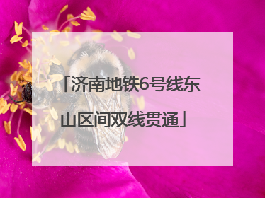 济南地铁6号线东山区间双线贯通