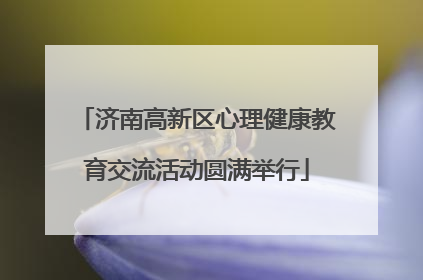 济南高新区心理健康教育交流活动圆满举行