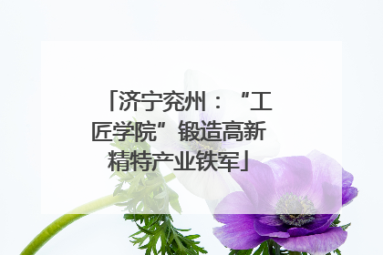 济宁兖州：“工匠学院”锻造高新精特产业铁军