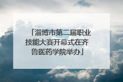 淄博市第二届职业技能大赛开幕式在齐鲁医药学院举办