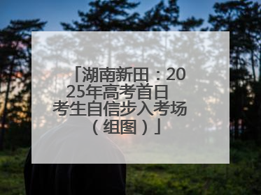 湖南新田：2025年高考首日 考生自信步入考场（组图）