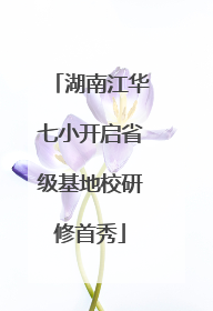湖南江华七小开启省级基地校研修首秀