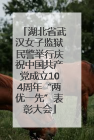 湖北省武汉女子监狱民警举行庆祝中国共产党成立104周年“两优一先”表彰大会