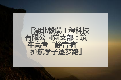 湖北毅瑞工程科技有限公司党支部：筑牢高考“静音墙” 护航学子逐梦路