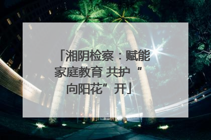 湘阴检察：赋能家庭教育 共护“向阳花”开