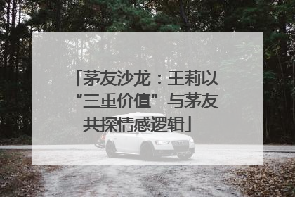 茅友沙龙：王莉以“三重价值”与茅友共探情感逻辑