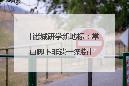 诸城研学新地标：常山脚下非遗一条街