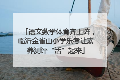 语文数学体育齐上阵，临沂金雀山小学乐考让素养测评“活”起来