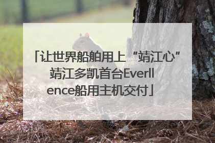 让世界船舶用上“靖江心” 靖江多凯首台Everllence船用主机交付