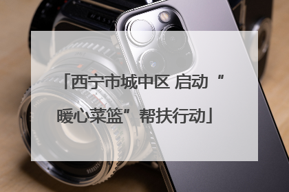 西宁市城中区 启动“暖心菜篮”帮扶行动
