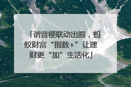 谐音梗联动出圈，蚂蚁财富“指数+”让理财更“加”生活化