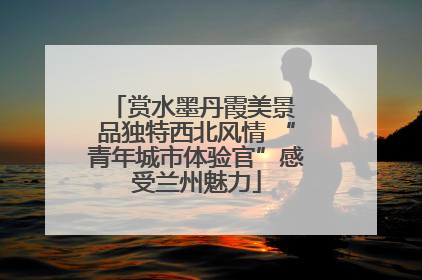 赏水墨丹霞美景 品独特西北风情 “青年城市体验官”感受兰州魅力