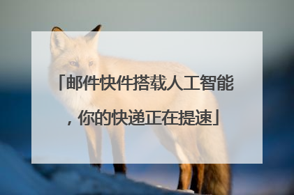 邮件快件搭载人工智能，你的快递正在提速