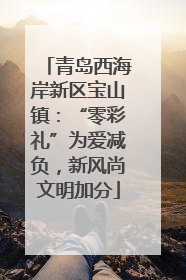 青岛西海岸新区宝山镇：“零彩礼”为爱减负，新风尚文明加分
