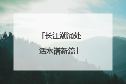 长江潮涌处 活水谱新篇