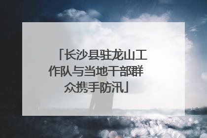 长沙县驻龙山工作队与当地干部群众携手防汛