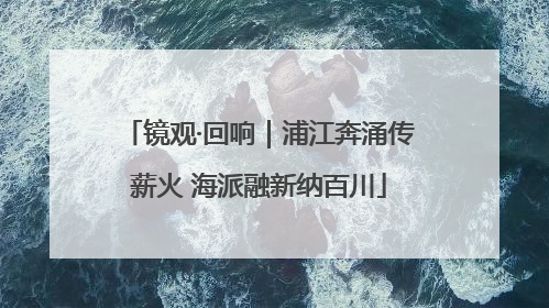 镜观·回响｜浦江奔涌传薪火 海派融新纳百川