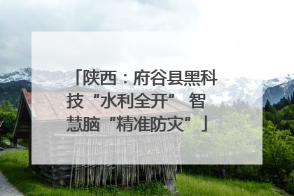陕西：府谷县黑科技“水利全开” 智慧脑“精准防灾”