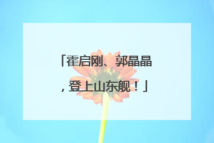霍启刚、郭晶晶，登上山东舰！