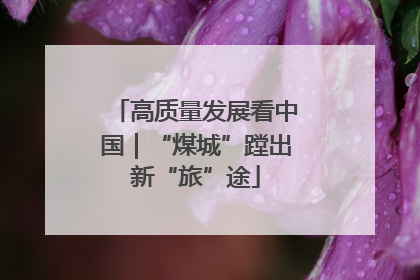 高质量发展看中国｜“煤城”蹚出新“旅”途