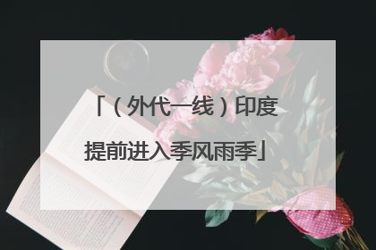 （外代一线）印度提前进入季风雨季