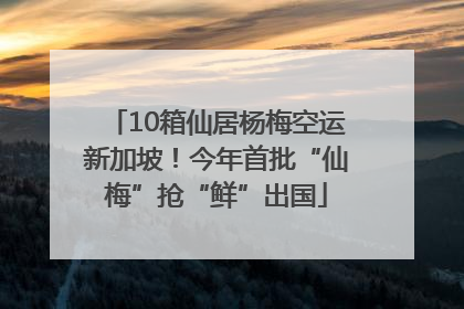 10箱仙居杨梅空运新加坡！今年首批“仙梅”抢“鲜”出国